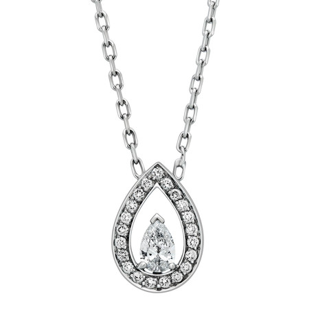 Lovelight White Gold + Diamond Pendant Necklace II
