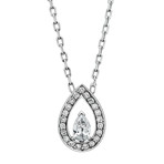 Lovelight White Gold + Diamond Pendant Necklace II