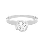 Fleur Celeste Platinum + Diamond Ring III // Ring Size: 6 // New