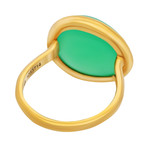 Belles Rives Yellow Gold + Chrysoprase + Ring // Ring Size: 6