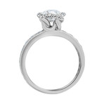 Fleur Celeste Platinum + Diamond Ring // Ring Size 5.25