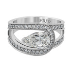 Fred of Paris Lovelight Platinum Diamond Ring I // Ring Size: 5.75