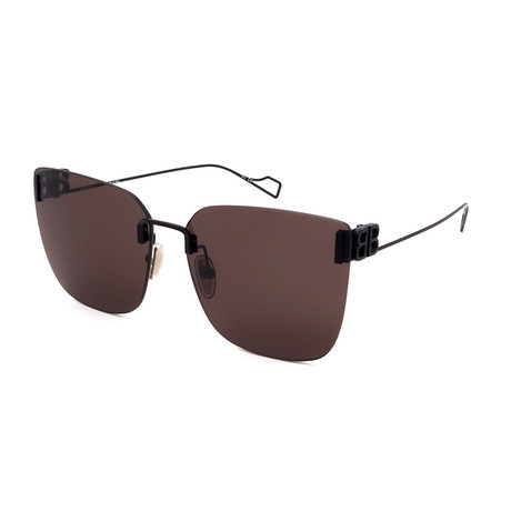 Balenciaga // Unisex BB0112SA-OO1 Sunglasses // Gray + Black