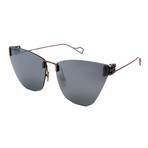 Balenciaga // Unisex BB0111S-OO2 Sunglasses // Silver + Silver Mirror