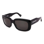 Balenciaga // Unisex BB0072S-001 Sunglasses // Black + Gray + White