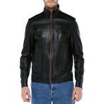 Frankfurt Leather Jacket // Black (M)
