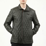 Rome Leather Jacket // Green (L)