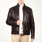 Naples Leather Jacket // Hazelnut (4XL)
