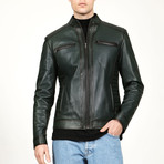 Venice Leather Jacket // Green (3XL)