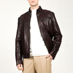Naples Leather Jacket // Hazelnut (XS)
