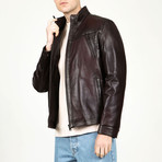 Moscow Leather Jacket // Chestnut (3XL)