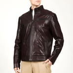 Naples Leather Jacket // Hazelnut (4XL)