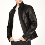 Lille Leather Jacket // Black (XL)