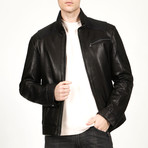 Lille Leather Jacket // Black (2XL)