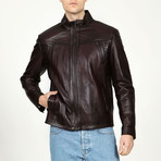 Moscow Leather Jacket // Chestnut (XL)