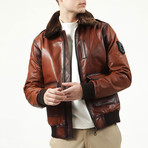 Pilot Leather Jacket // Tobacco (L)