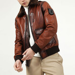 Pilot Leather Jacket // Tobacco (4XL)