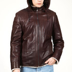 Amsterdam Leather Coat // Hazelnut (XS)