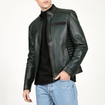Venice Leather Jacket // Green (M)