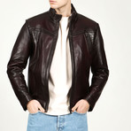 Moscow Leather Jacket // Chestnut (L)