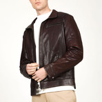 Verona Leather Jacket // Hazelnut (XL)