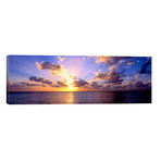 Sunset 7 Mile Beach Cayman Islands Caribbean // Panoramic Images (60"W x 20"H x 0.75"D)