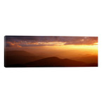 Mountains Sunset, Blue Ridge Parkway, Great Smoky Mountains, North Carolina, USA // Panoramic Images (60"W x 20"H x 0.75"D)