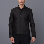 Monte Carlo Leather Jacket // Brown Tafta (M)