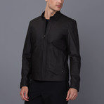 Monte Carlo Leather Jacket // Brown Tafta (S)