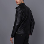 Rome Leather Jacket // Black (3XL)