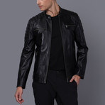 Rome Leather Jacket // Black (2XL)