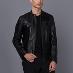 Rome Leather Jacket // Black (XL)