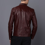 Genoa Leather Jacket // Damson (XL)