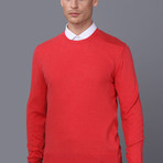 Catania Pullover Sweater // Red Melange (M)
