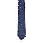 Dotted Silk Tie // Navy Blue