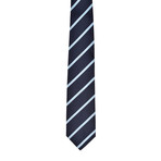 Striped Silk Tie // Blue