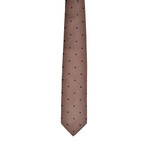 Dotted Silk Tie // Light Brown