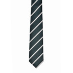 Striped Silk Tie // Green