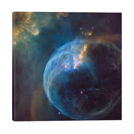 The Bubble Nebula (NGC 7635) // NASA (26"W x 26"H x 1.5"D)