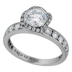 Fleur Celeste Platinum + Diamond Ring // Ring Size: 6.5