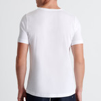 Aaron Round Neck T-Shirt // White  (Small)