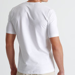 Dante V Neck T-Shirt // White  (Small)