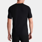 Dominic V Neck T-Shirt // Black  (Small)