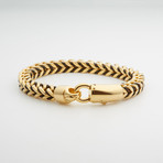 Dell Arte // Foxtail Link Bracelet // Gold + Black