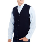 Chandler Sweater Vest // Dark Navy Blue (Small)