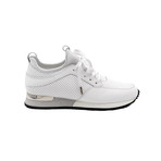 Punched Leather Metallic Sneakers // White (Euro: 40)