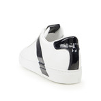 Striped Court Sneakers // White + Black (Euro: 39)
