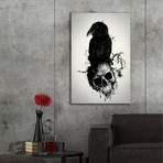 Raven and Skull (26"H  x 18"W  x  0.75"D)