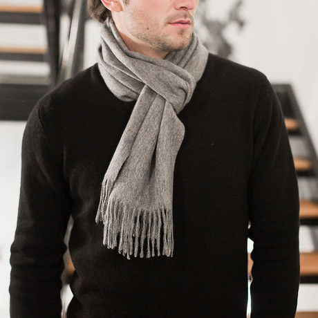 Lambswool Scarf // Gray