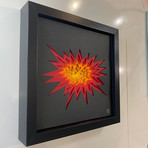 Calm Like a Bomb // Explosive // Layered Paper Cut Wall Sculpture